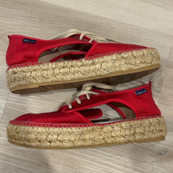 Women’s Red Gaimo Espadrilles size 38 hand made in Spain - Picture 3 of 6